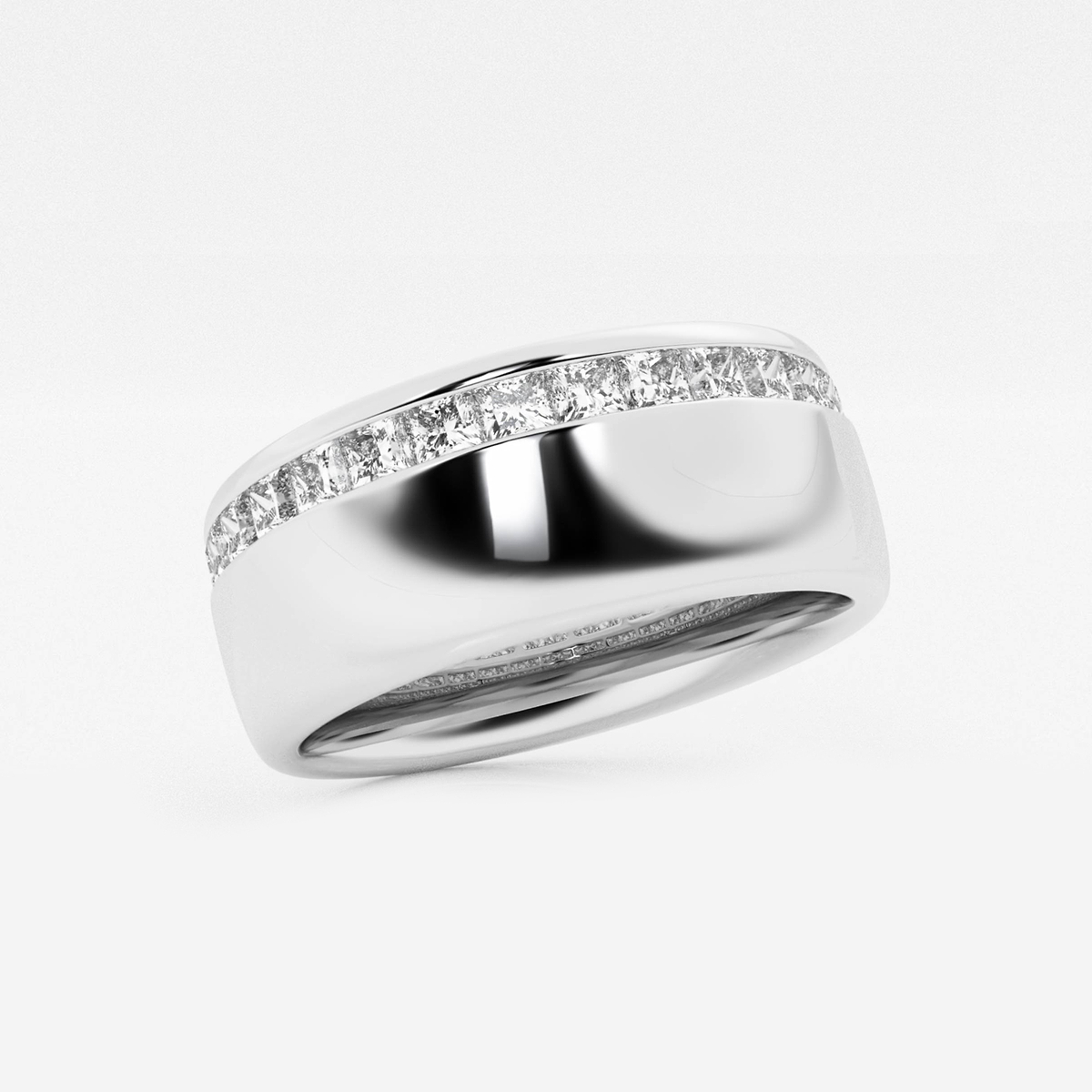 Additional Image 1 for  1 1/2 ctw Princess Lab Grown Diamond Channel Set Cigar Band